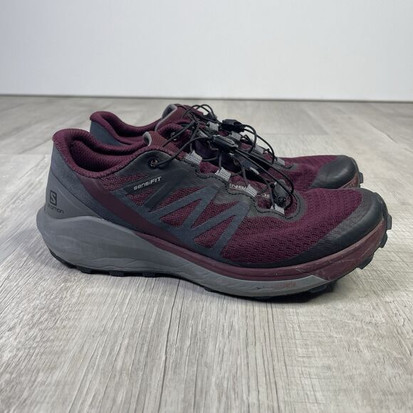 Salomon Sense Ride 4 Women's Size 7 Red Athletic Training Shoes Maroon Hiking F - Picture 4 of 10